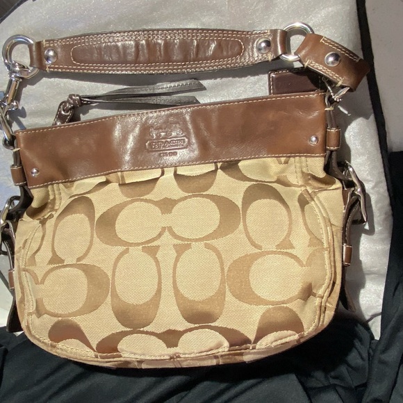 Vintage Coach Leather Monogram Thick Silver Chrome zipper pull O-rings - Picture 10 of 12